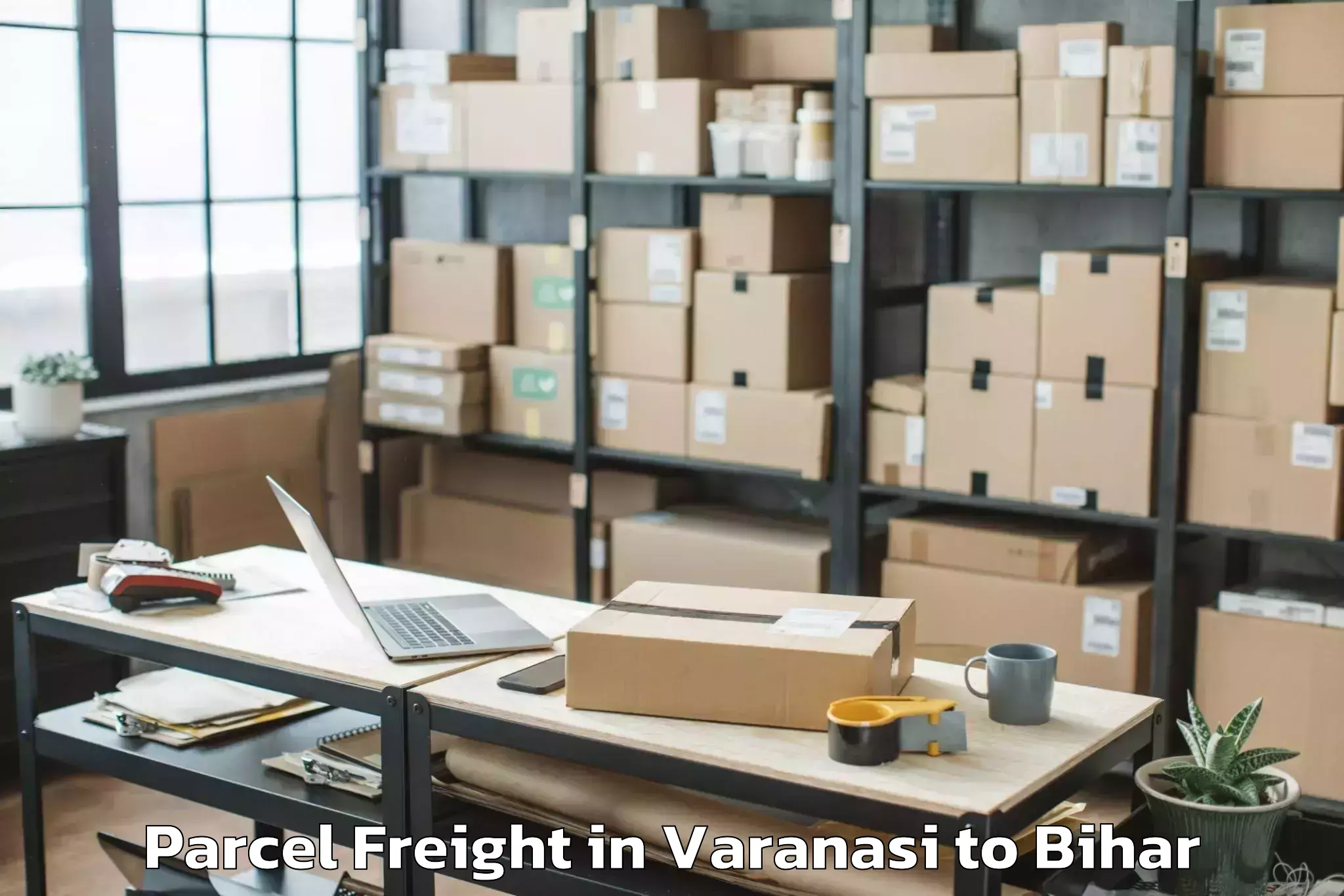 Book Varanasi to Meskaur Parcel Freight Online